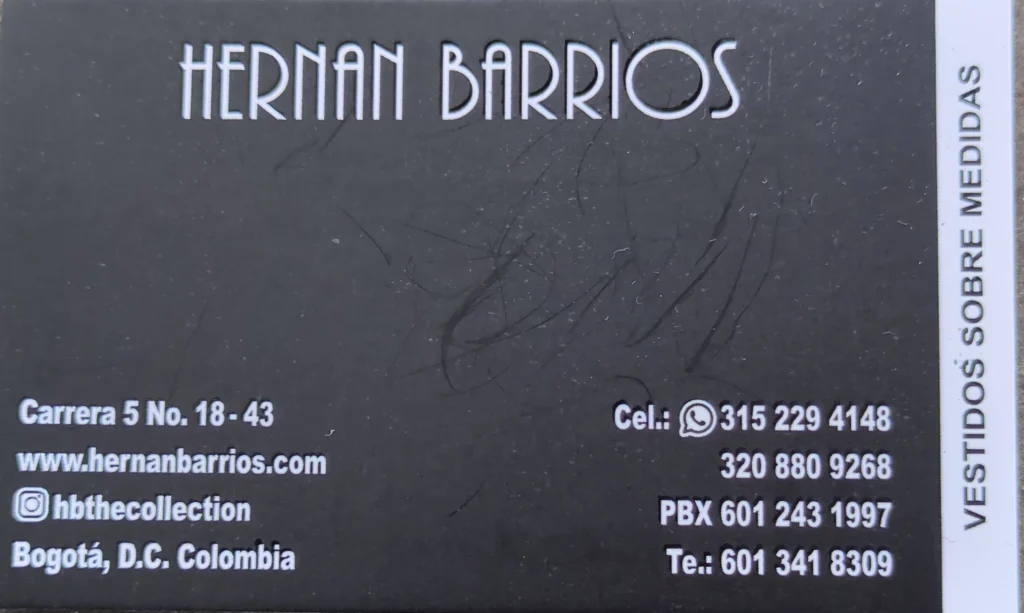 Bespoke Tailor Business card