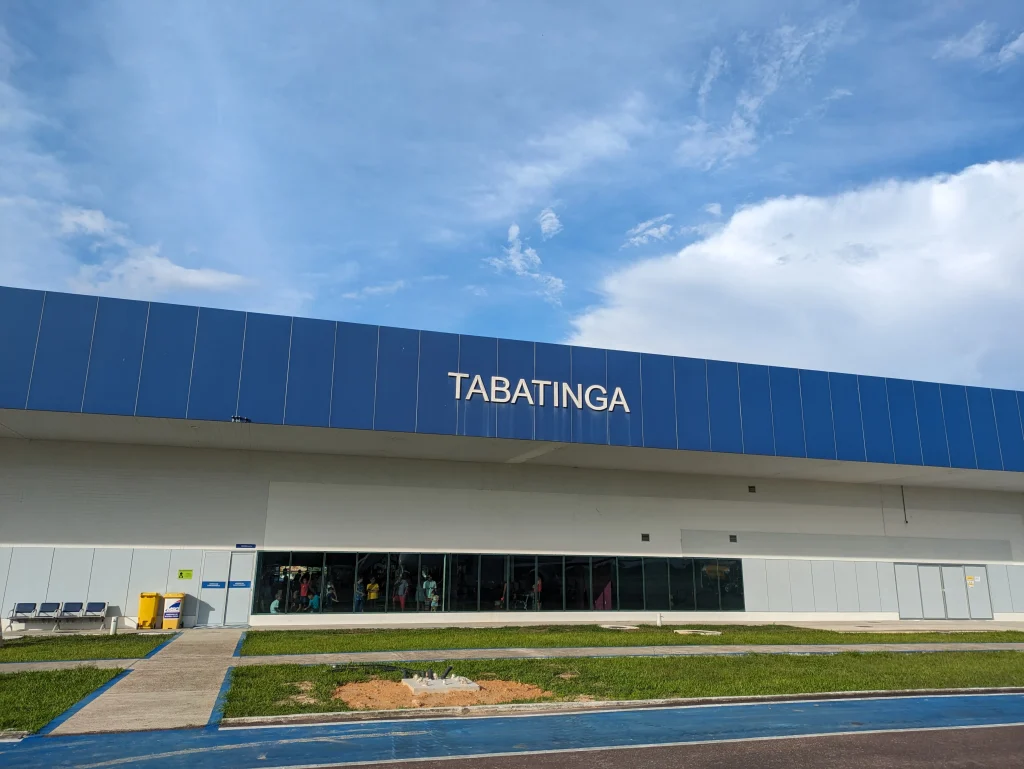 Brazil Tabatinga and Colombia Letitia. Airport Tabatinga