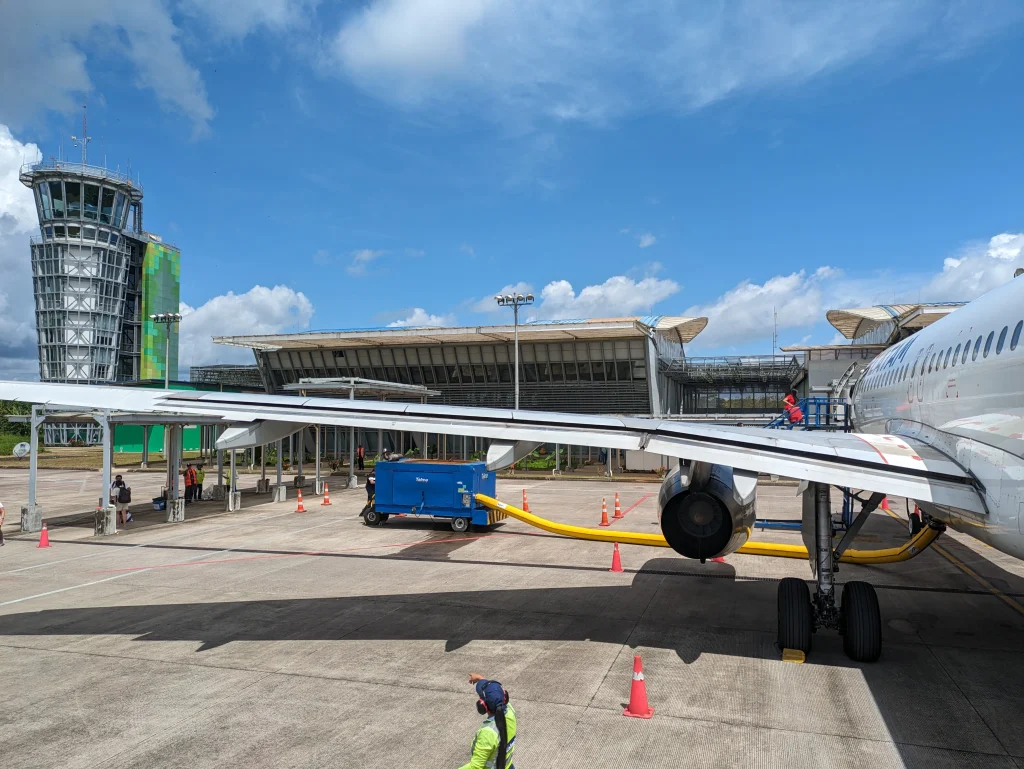 Brazil Tabatinga and Colombia Letitia. Aiport Leticia