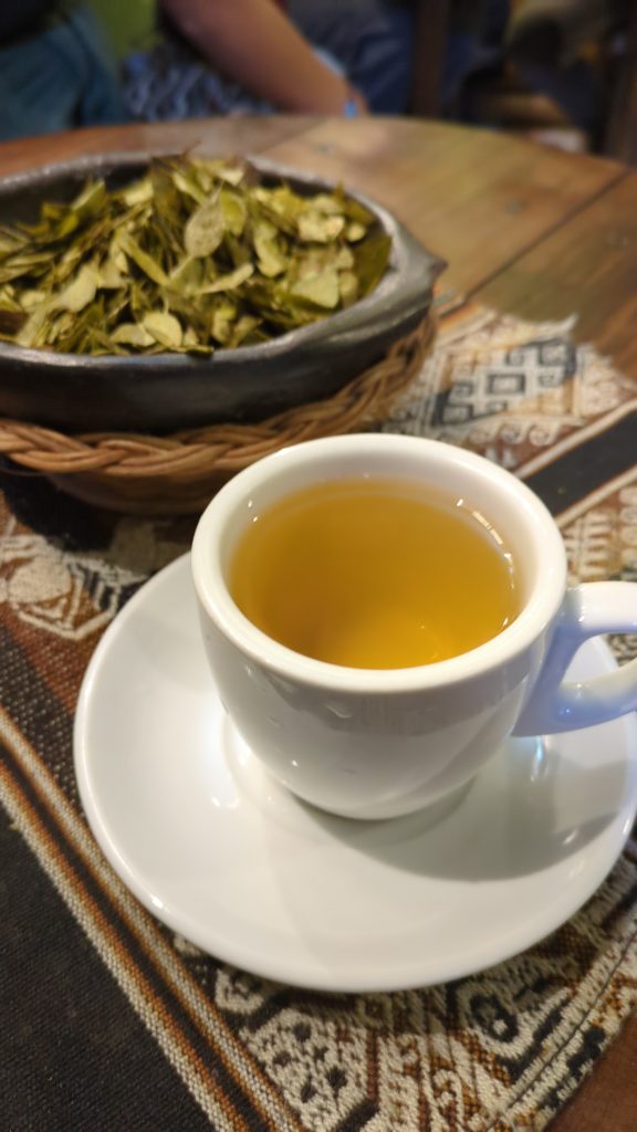 Coca Tea in Bogota