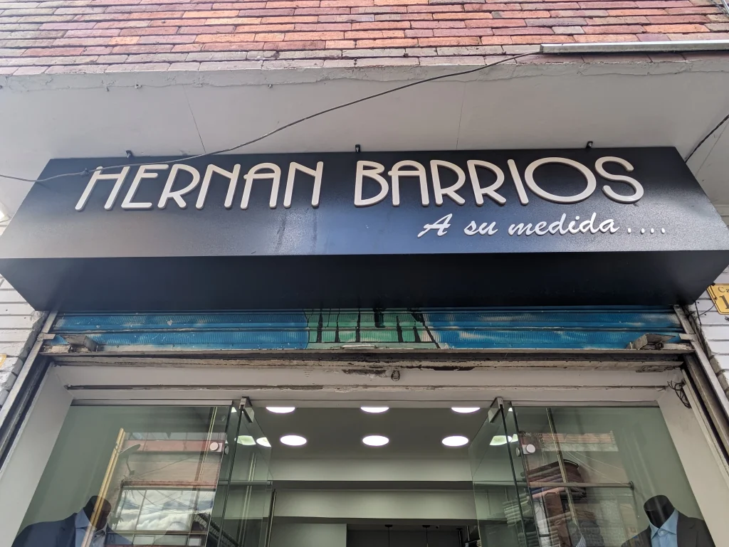 Bespoke tailor Bogota